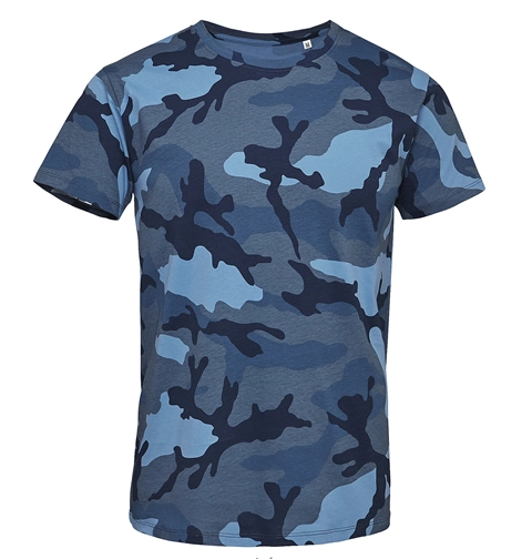 Tarn T-Shirt Camouflage Blau